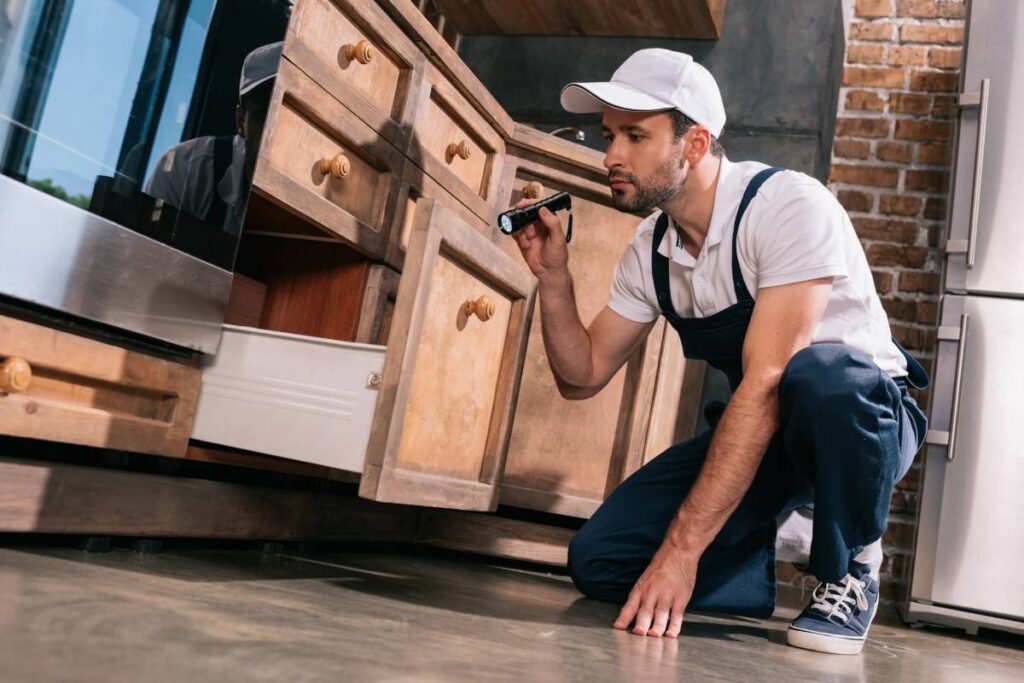 professional pest control inspection in Australian home